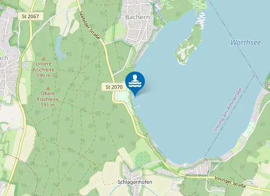 Map of WOERTHSEE WOERTHSEE OBERNDORF