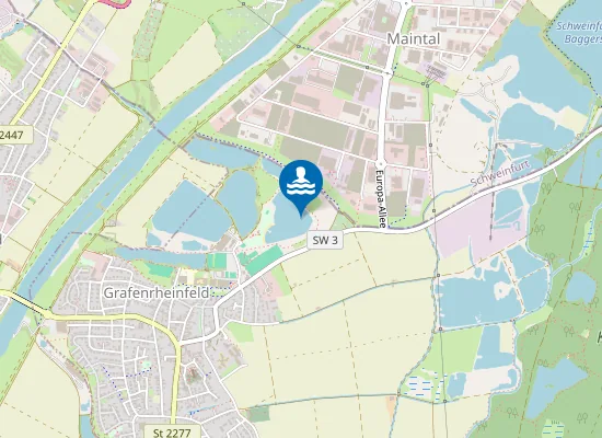 Map of NATURBADESEE GRAFENRHEINFELD GRAFENRHEINFELD