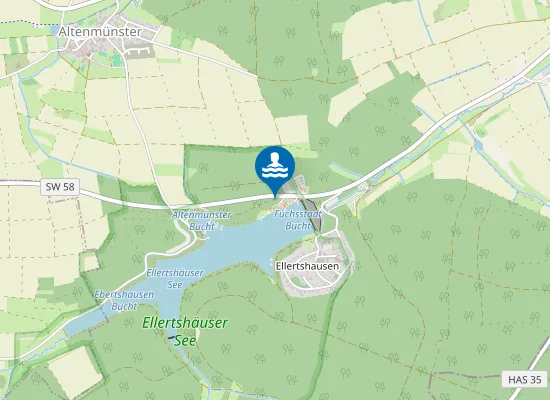 Map of ELLERTSHAEUSER SEE STADTLAURINGEN