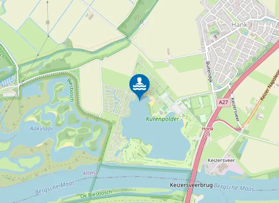 Map of KURENPOLDER, ZWEMPLAS