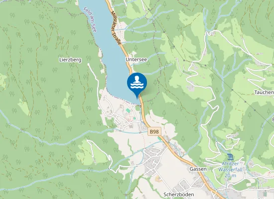 Map of AFRITZER SEE, SÜDOST