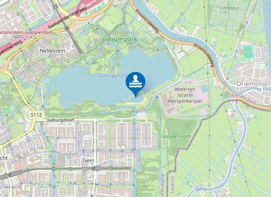 Map of STRAND ZUIDOEVER, GAASPERPLAS