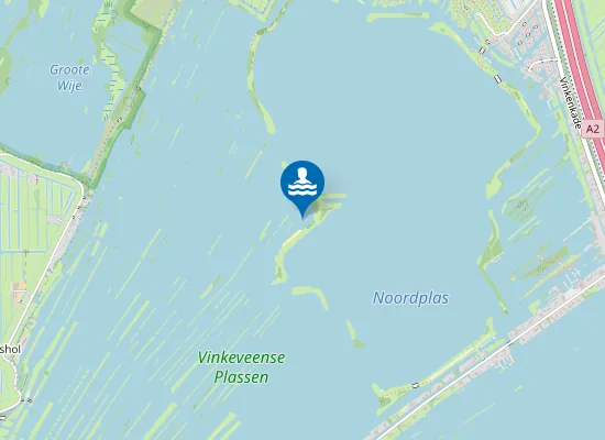 Map of VINKEVEENSE PLASSEN (EILAND 8)