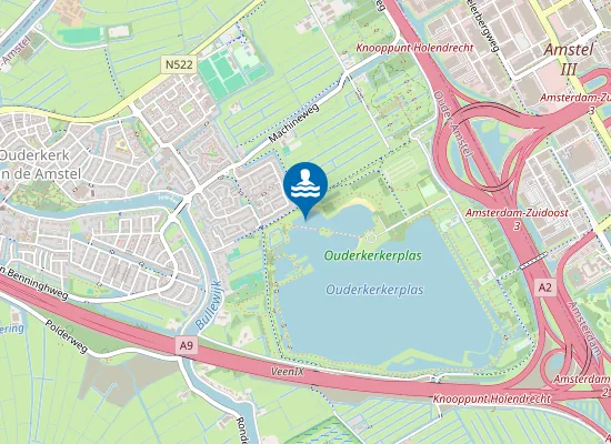 Map of GROENSTRAND, OUDERKERKERPLAS