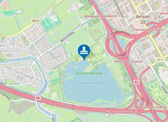 Map of ZANDSTRAND, OUDERKERKERPLAS