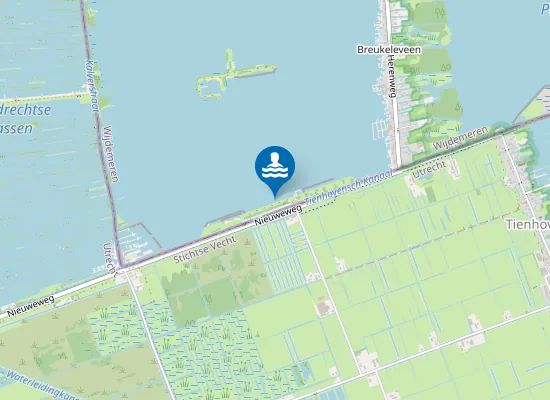 Map of STRAND DE STROOK, PEUTERBAD