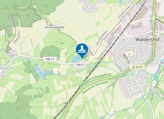 Map of KOESSEINEBAD WALDERSHOF WASSERWACHT