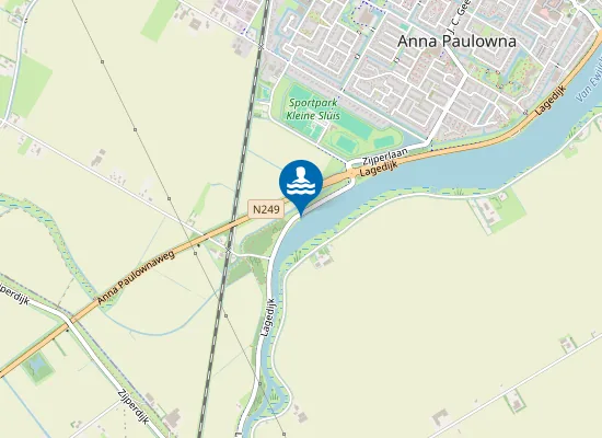 Map of HOOGE OUDE VEER