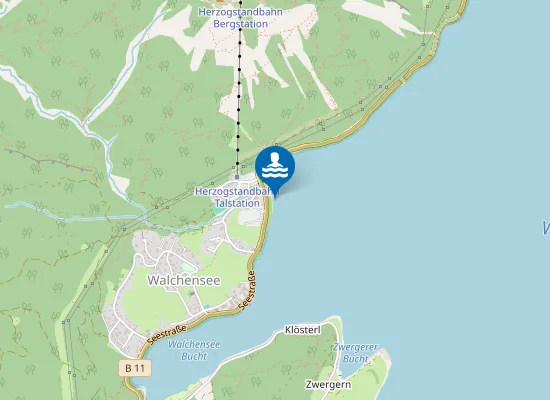 Map of WALCHENSEE KOCHEL ASEE WESTUFER