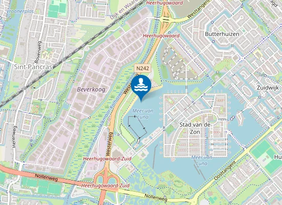 Map of STRAND VAN LUNA, HEERHUGOWAARD