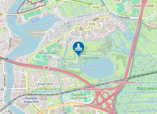 Map of JAGERSVELD; DE FUUT-WATERSNIP