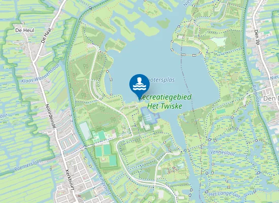 Map of HET TWISKE; DE LEERS