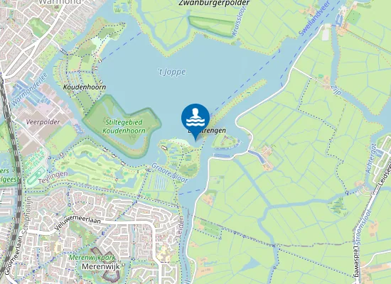 Map of KAGERPLASSEN 'T JOPPE MERENWIJK