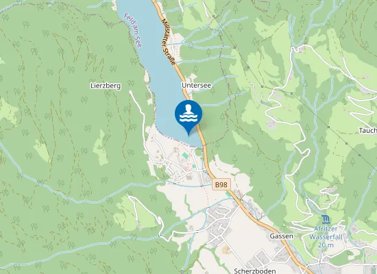 Map of AFRITZER SEE, SÜDWEST