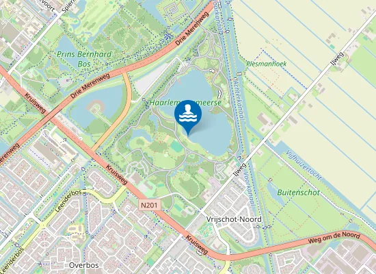 Map of HAARLEMMERMEERSE BOS, ZUIDSTRAND