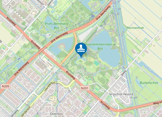Map of HAARLEMMERMEERSE BOS, SPARTELVIJVER