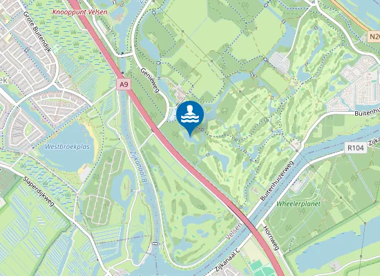 Map of NAAKTRECREATIE, SPAARNWOUDE