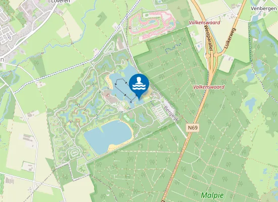 Map of KEMPERVENNEN AQUAPARK