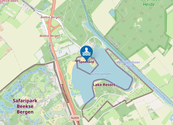 Map of Beekse Bergen Zone 1