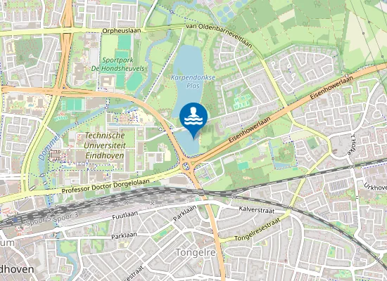 Map of DE IJZEREN MAN, EINDHOVEN