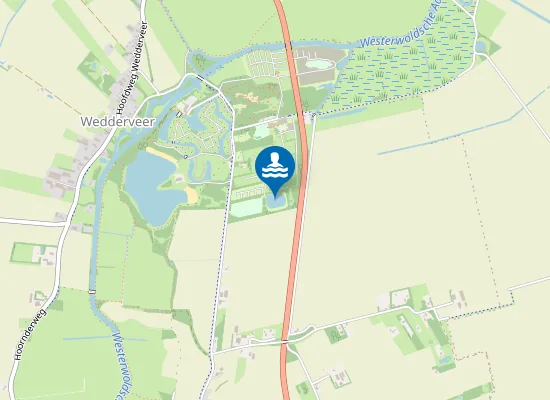 Map of CAMPING WEDDERBERGEN, WEDDE