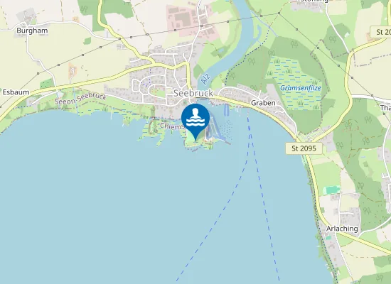 Map of CHIEMSEE STRANDBAD CHIEMSEEPARK SEEBRUCK