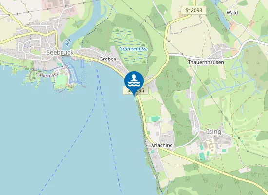 Map of CHIEMSEE CHIEMING ARLACHING