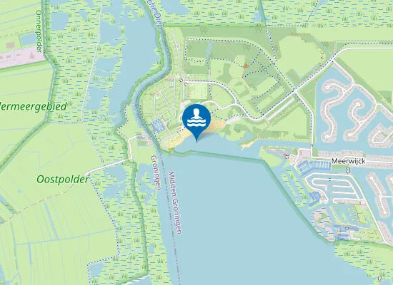 Map of ZUIDLAARDERMEER, MEERWIJCK
