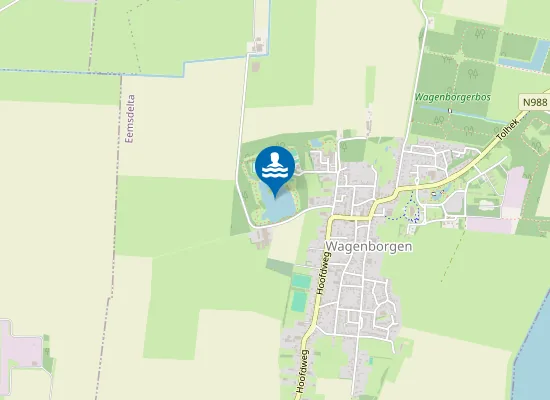 Map of PROOSTMEER, WAGENBORGEN