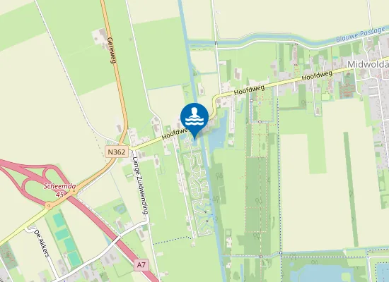 Map of DE BOUWTE, MIDWOLDA