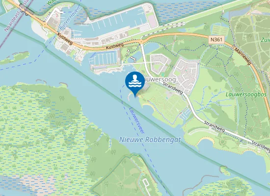 Map of LAUWERSMEER, STRAND MEERKOET