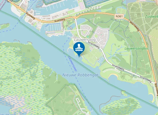 Map of LAUWERSMEER, STRAND LEPELAAR