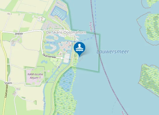 Map of LAUWERSMEER OOSTMAHORN, OOSTMAHORN