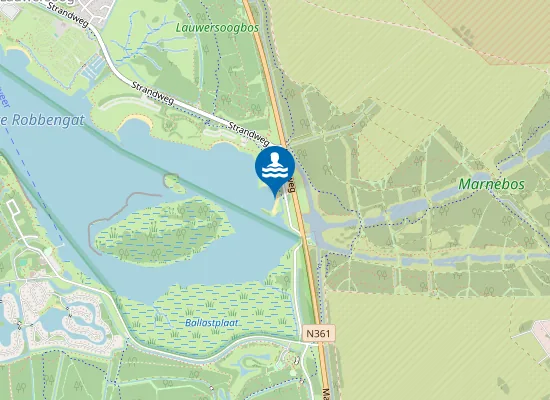 Map of LAUWERSMEER, STRAND BRILDUIKER