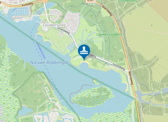 Map of LAUWERSMEER, STRAND ZEEAREND