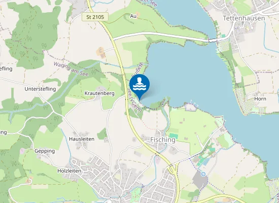 Map of WAGINGER SEE STRANDBAD SEETEUFEL WAGING AM SEE