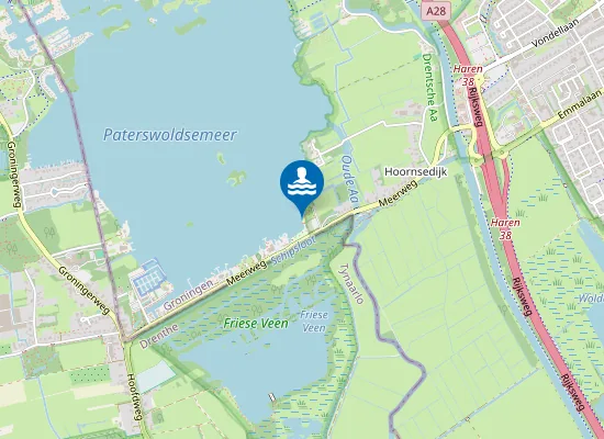 Map of PATERSWOLDSEMEER DE LIJTE, HAREN