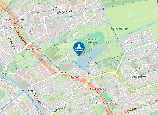 Map of RECREATIEPLAS KARDINGE , GRONINGEN