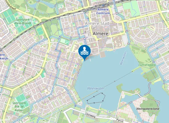 Map of STEDENWIJKSTRAND, WEERWATER