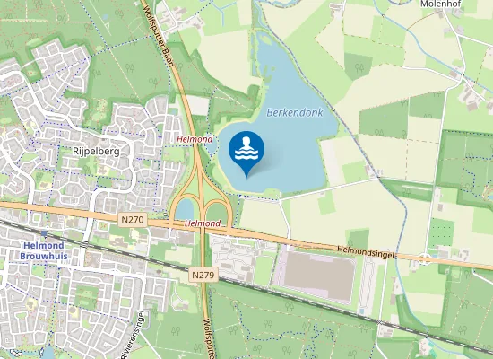 Map of Berkendonk Helmond, 120M Van Strandwachthuis