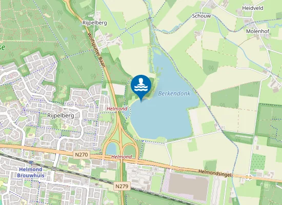 Map of Berkendonk Helmond, Aan Oostzijde Noordstrand