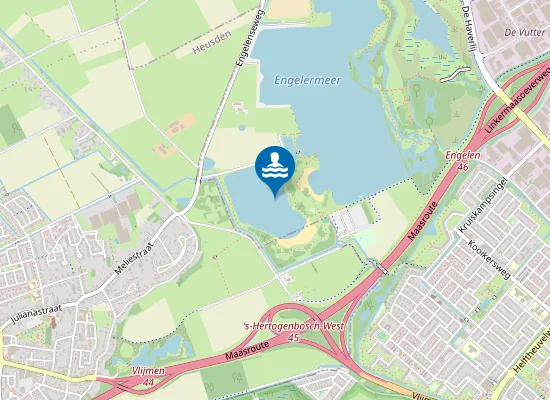 Map of ENGELERMEER, WESTZIJDE