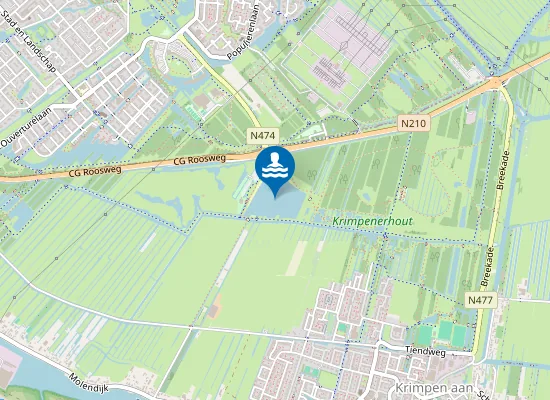 Map of PLAS KRIMPENERHOUT