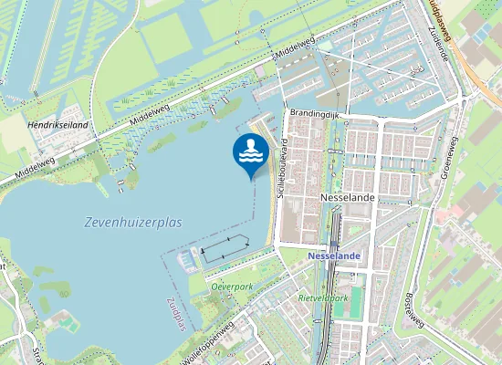 Map of ZEVENHUIZERPLAS NESSELANDE
