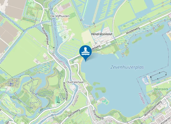 Map of ZEVENHUIZERPLAS STRAND NOORDWESTZIJDE