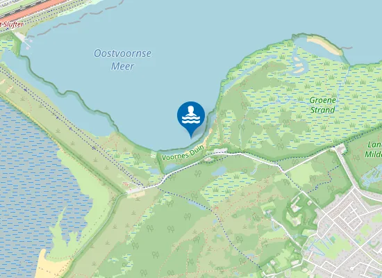 Map of OOSTVOORNSE MEER ZUIDZIJDE