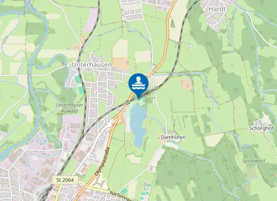 Map of DIETLHOFER SEE WEILHEIM IOBB WASSERWACHT