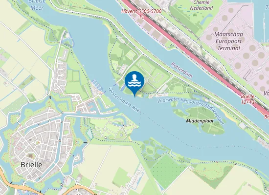 Map of Brielse Meer Camping De Krabbeplaat