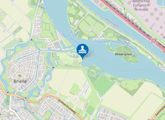 Map of Brielse Meer Camping De Meeuw