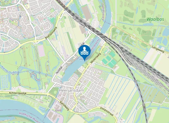 Map of DE WAAL HEERJANSDAM